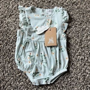 Angel Dear Daisies Ruffle Sunsuit